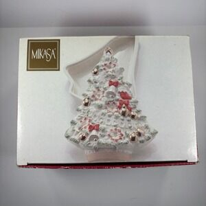 Mikasa Holiday Elegance Christmas Tree Covered Box Porcelain Decor FK001/514